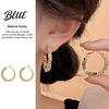 Stylish Earring Set 1 Pair Huggie Hoop Earrings for Women