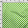 oneOone Cotton Flex Light Green Fabric Check Sewing Fabric By The Yard Printed Diy Clothing Sewing Supplies 40 Inch Wide -