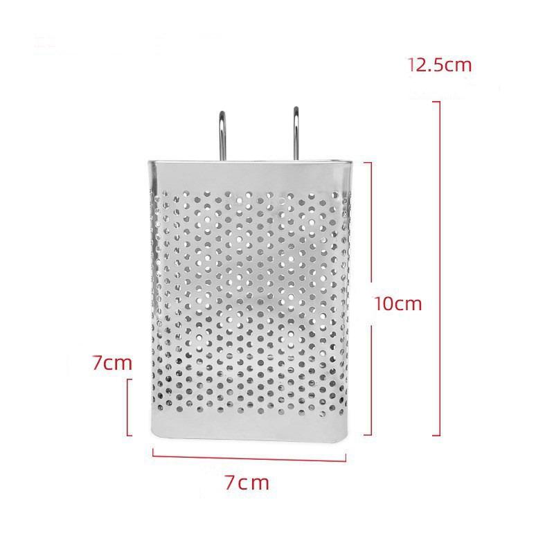 Stainless Steel Chopsticks Rack Tableware Holder Organizer Cutlery Dryer Drainer Shelf With Hooks Kitchen Accessories