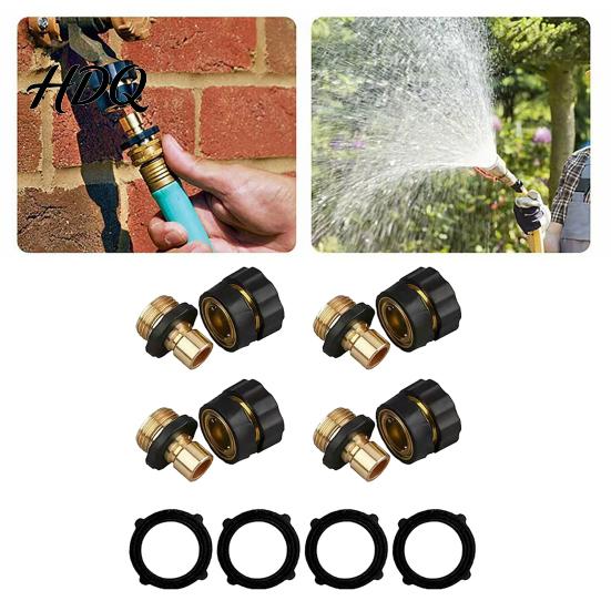 Quick Connect Garden Hose Connector Fittings Release 3/4 Inch Leakproof Water Adapter Universal Fittings for Irrigation Adapter