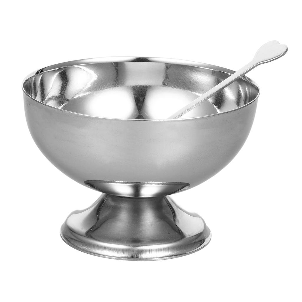 Stainless Steel Dessert Cup Snack Bowl Salad Displaying Decorate Mixing Ice Cream Household Tableware Candy