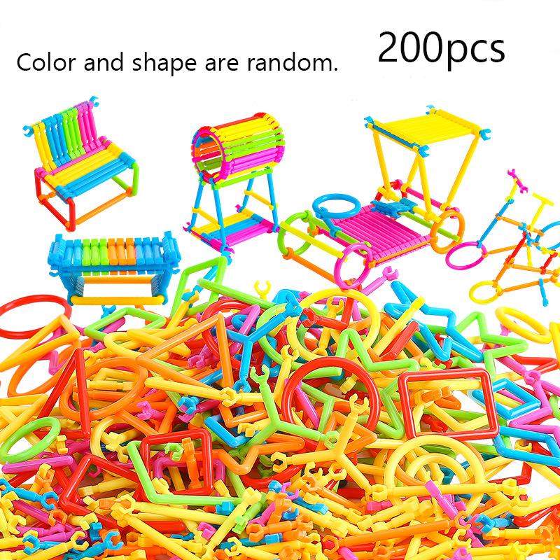 100/400 Zusammengebaute Bausteine DIY Smart Stick Blöcke Fantasie Kreativität Pädagogisches Lernspielzeug Kindergeschenk