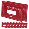 20 Sheets Valentine's Day Scratch Card Date Cards Coupon Kids Couple Paper Cute for Couples