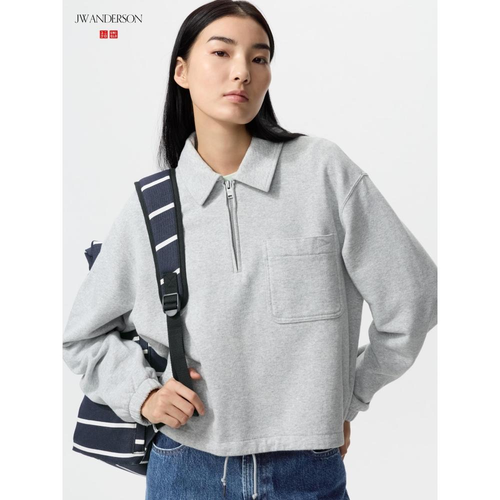 Uniqlo Japan Sweat Half Zip Shirt