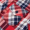 Red and Navy Blue Plaid Shirt for Children 92/104/116/128/140