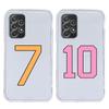 Fashion Black Number Football Case For Samsung A15 A13 A35 A55 A51 A71 A41 A31 A21S A05 A17 A23 A25 A33 A53 A73 5G A07 4G Cover