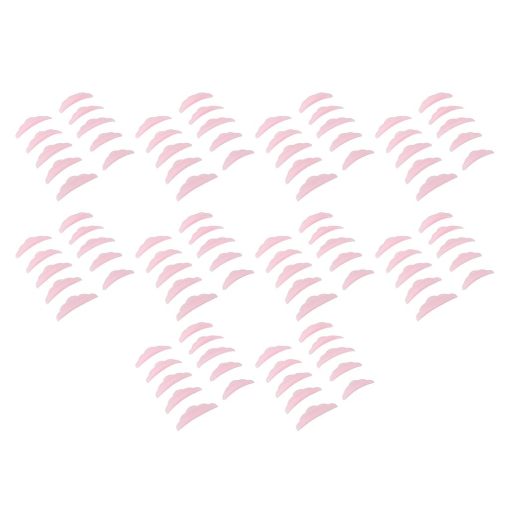 50 paia di bacchette per il sollevamento delle ciglia in silicone morbido e riutilizzabile, per il sollevamento delle ciglia, strumento di bellezza per il trucco.