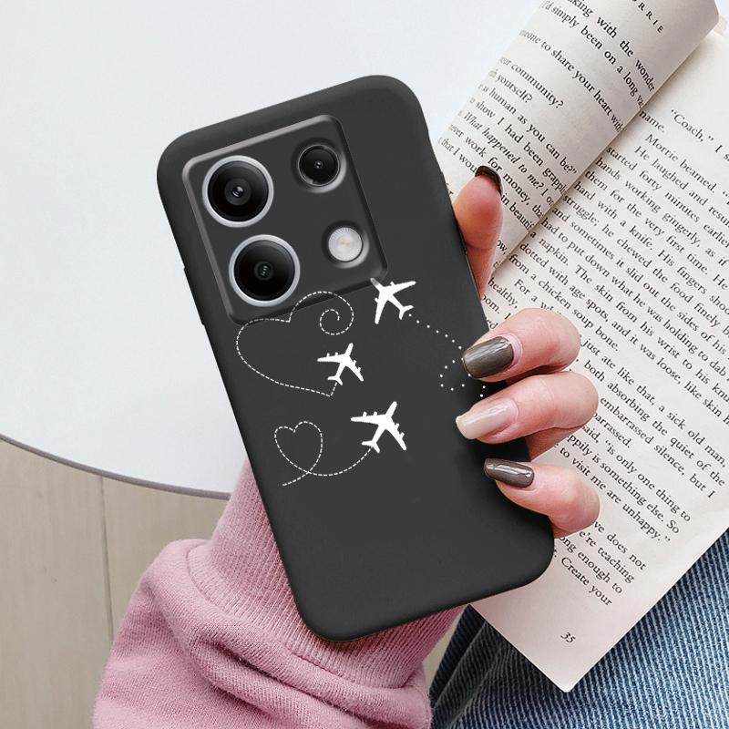 Case For Redmi Note 13 Pro 4G 5G Cute Heart Flower Back Cover Soft Silicone Matte Protective Fundas For Redmi Note13 Pro Bumper