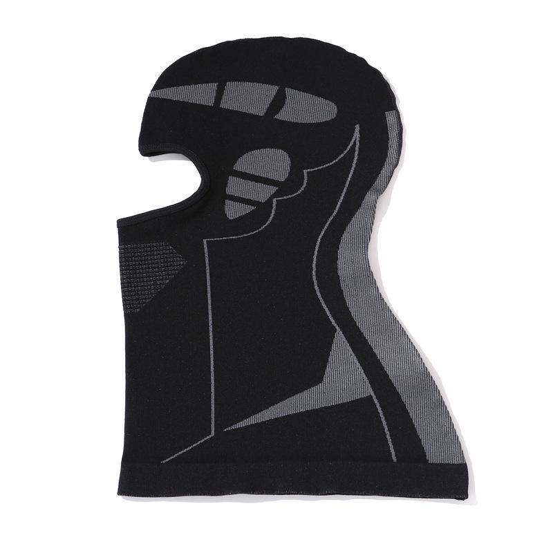 Zimowa wiatroodporna maska na twarz i komin rowerowy: Ciepłe, Grube, Oddychające, Odporne na Zimno do Narciarstwa i Aktywności na Świeżym Powietrzu