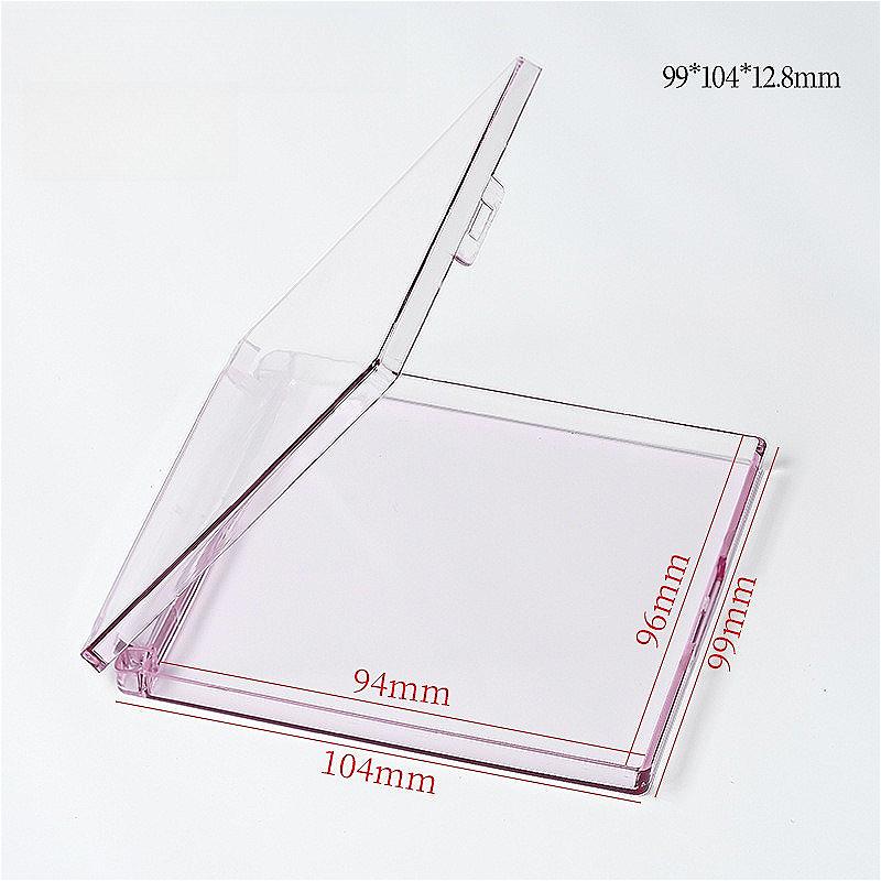 10PCS Clear Storage Box for Eyelash & Press On Nails, Transparent Organizer Container with Separate Grids