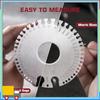 Wire Gauge Measuring Tool&Metal Gauge Thickness Tool,Stainless Steel Welding Thickness Gauge Dual-Sided Round Wire Gauge Durable