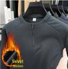 Men's 2025 Half-Zip Hoodie: New Autumn/Winter Long Sleeve Stand Collar Casual Shirt