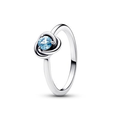 Pandora Sea Aqua Blue Eternity Circle Ring_192993C03