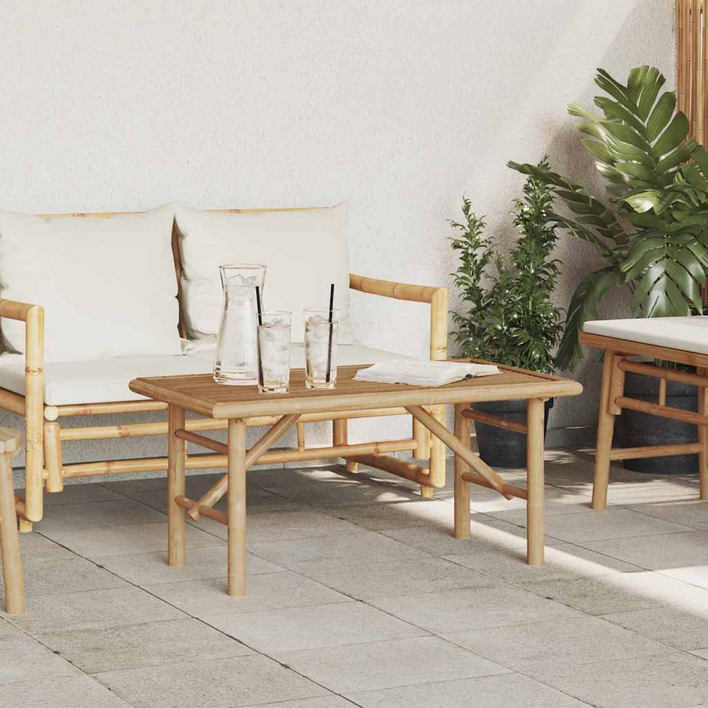 Coffee Table Brown 90 X 50 X 43 Cm Bamboo
