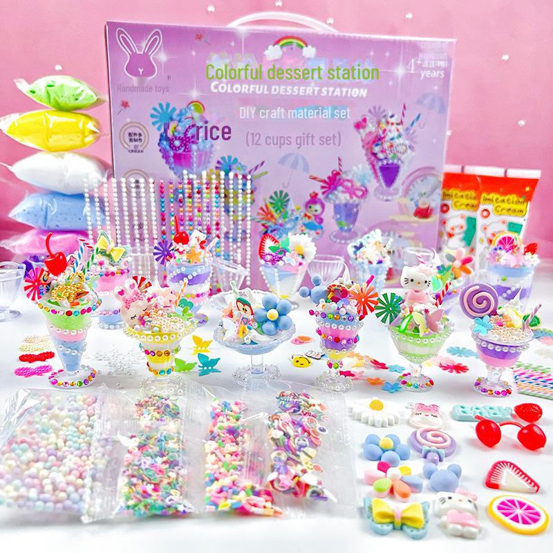 DIY Children's Ice Cream Dessert Cup Toy Set