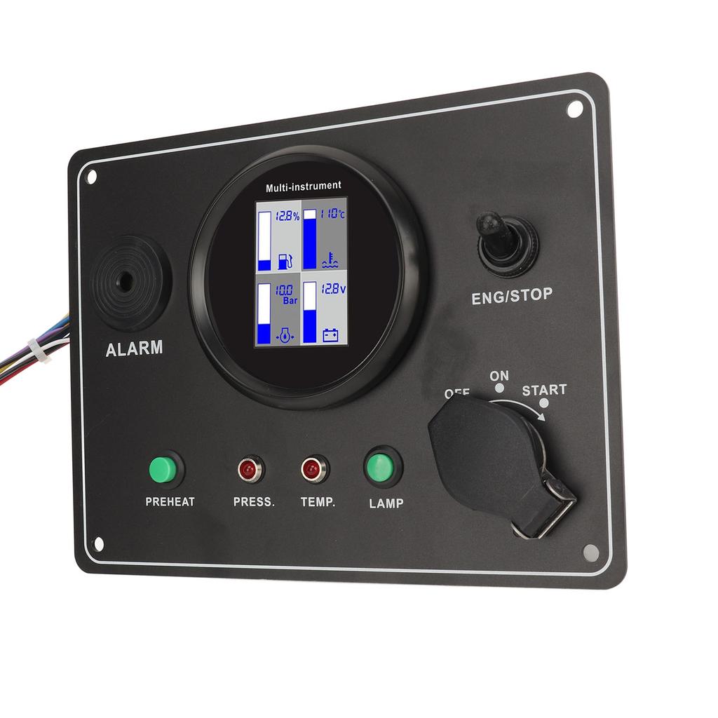 Boat Engine Instrument Panel High Accuracy LED Digital Display Boat Dash Instrument Panel for Yacht Ship Speedboat 9 to