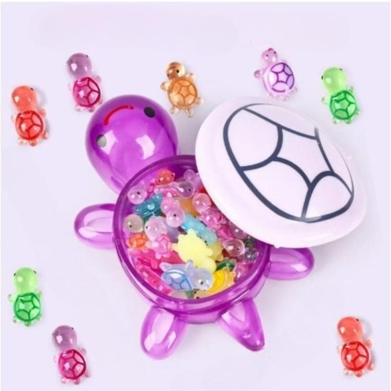 1PC Night Glow Large Turtle Mini Luminous Turtles Figurines Resin Craft Glowing Turtle Storage Ornament Landscape Desktop