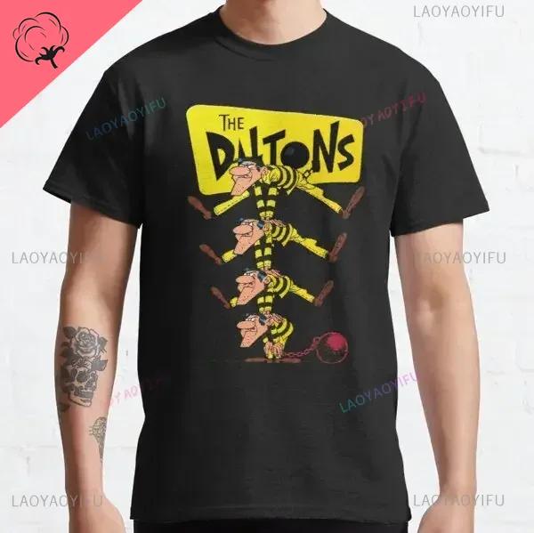 

Футболка Lucky Luke с героями мультфильмов Далтонс, футболка в стиле ретро, мужская одежда в стиле гранж, рубашка в стиле аниме Harajuku, Ropa Hombre Roupas Masculinas Camisetas 4XL