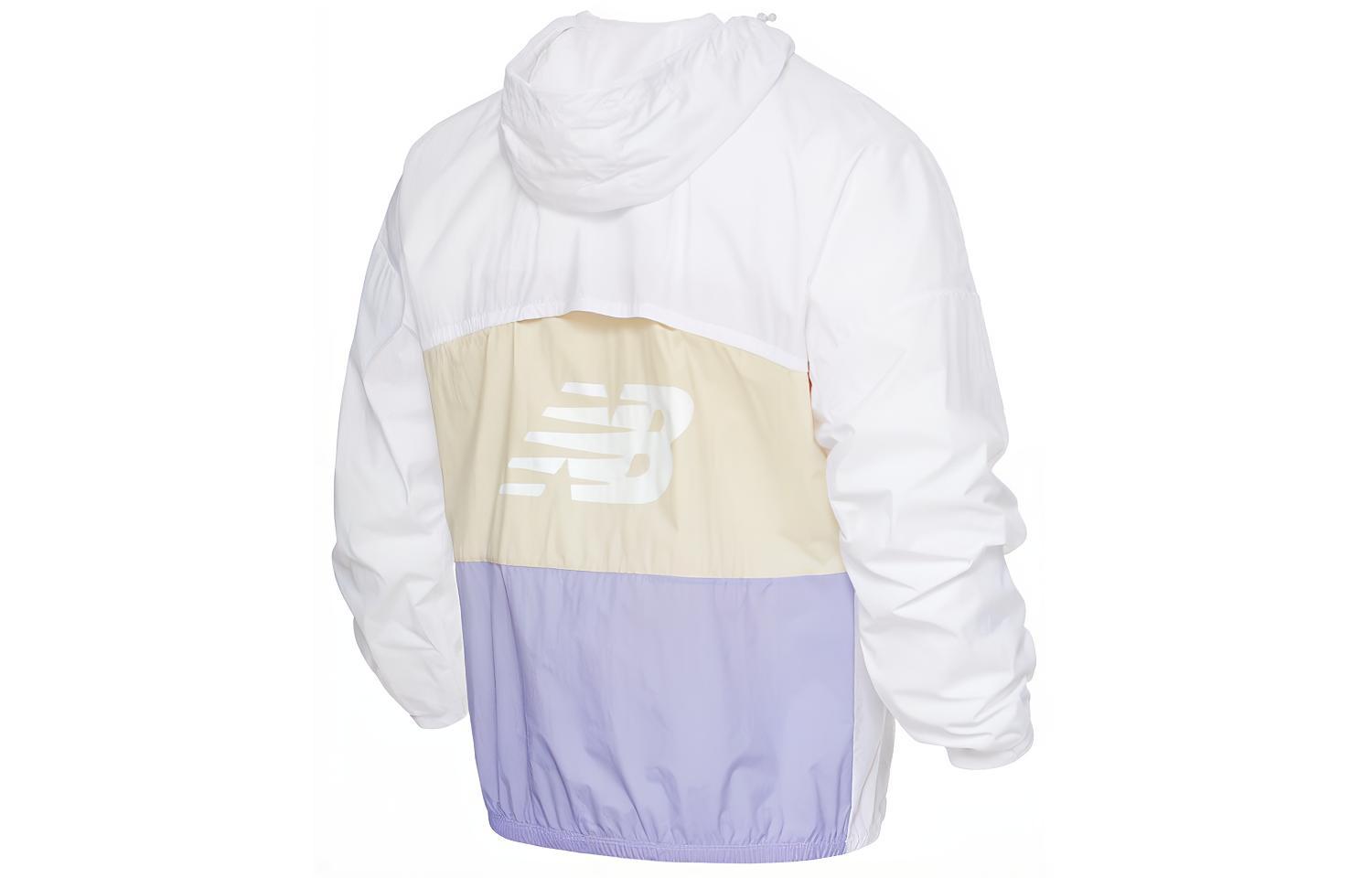 New Balance Jackets Unisex White Hooded Moderate Other 5AC19013-WT XL