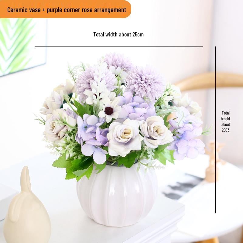 Artificial Silk Sunflower Floral Arrangement for Home Decor