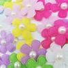 Fashion Mixed Color Pearl Petals for Girls, Costume Decoration, DIY Crafts, Headdress, Dress Up Flower, 25mm, 100 Pcs Pack