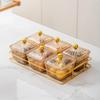 Ru Han 6-Grid Amber Fruit Platter Set