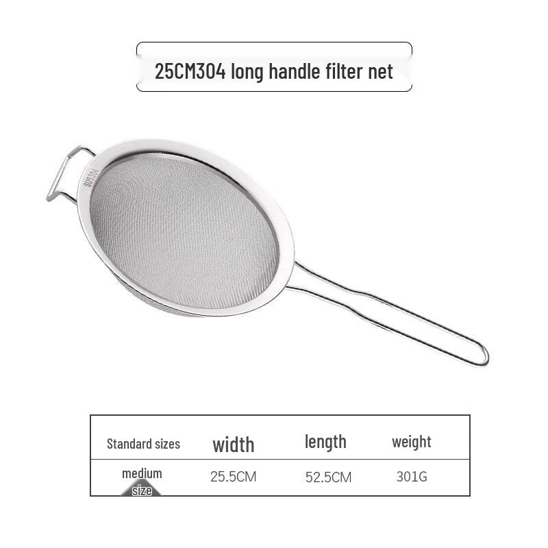 304 Stainless Steel Fine Mesh Kitchen Strainer