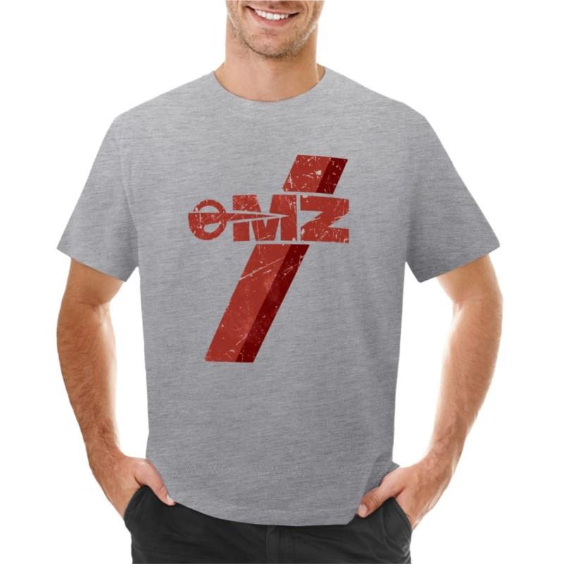 OMZ MZ World Vintage Motorcykel T-shirt Kortärmad pojk t-shirts oversized t-shirts skjortor grafiska t-shirts kläder för män