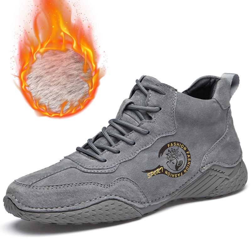 

Брендові шкіряні чоботи Martin Чоловічі високі модні черевики Британський стиль Оксамитові короткі черевики на відкритому повітрі протиковзке спортивне взуття 46