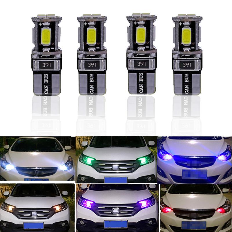 4X CANBUS T10 COB W5W 501 Bulbs Car Lights Error Free LED Sidelight SMD Hid