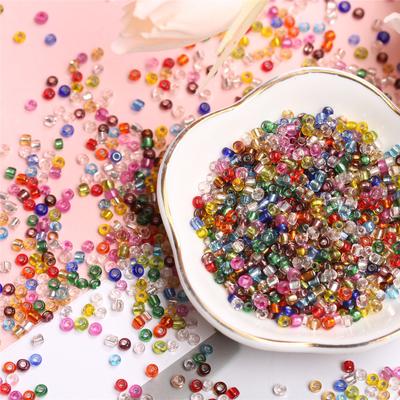 Hanmade DIY 3mm About2000Pcs Transparent Handmade Accessories Loose Beads Necklace Earring Glass For Jewelry Making Seed Beads Bracelet
