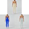 Completo Yoga da Donna con Top con Schiena a Croce e Leggings a Vita Alta per Fitness e Pratica Yoga