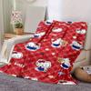 1pc. Hello Kitty Plaid Patterned Blanket - Cute Home Decor for All Seasons, Perfect Gift, Suitable for Bedding, Office Use, or Outdoor Activi
