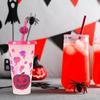 710ML Color Transforming Plastic Cup For Cold Drink Halloween Party Essential With Secure Covers And Sustainable Design
