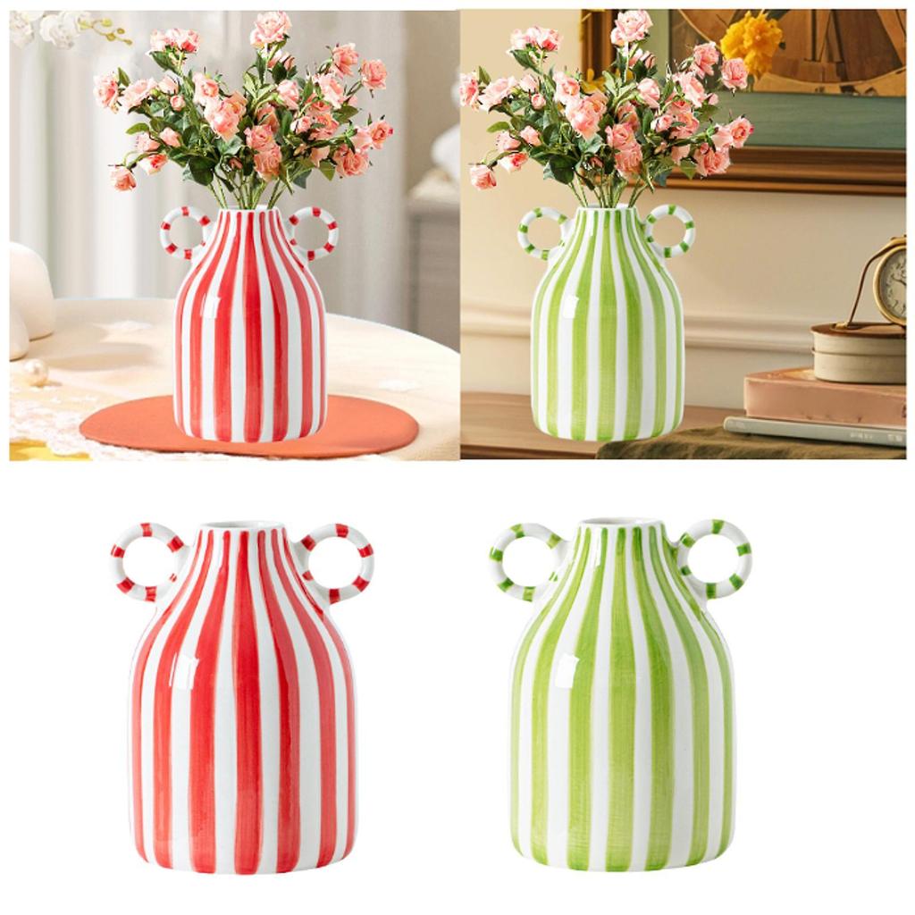 Ceramic Flower Vase Birthday Gift Modern Plants Container Decorative Vase for Farmhouse Entrance Table Shelf Living Room Kitchen