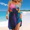 Robe de Plage pour Femme Mini Robe Imprimé Décontractée Moderne Robe Sans Manches Coupe Ample Extérieur Quotidien Été