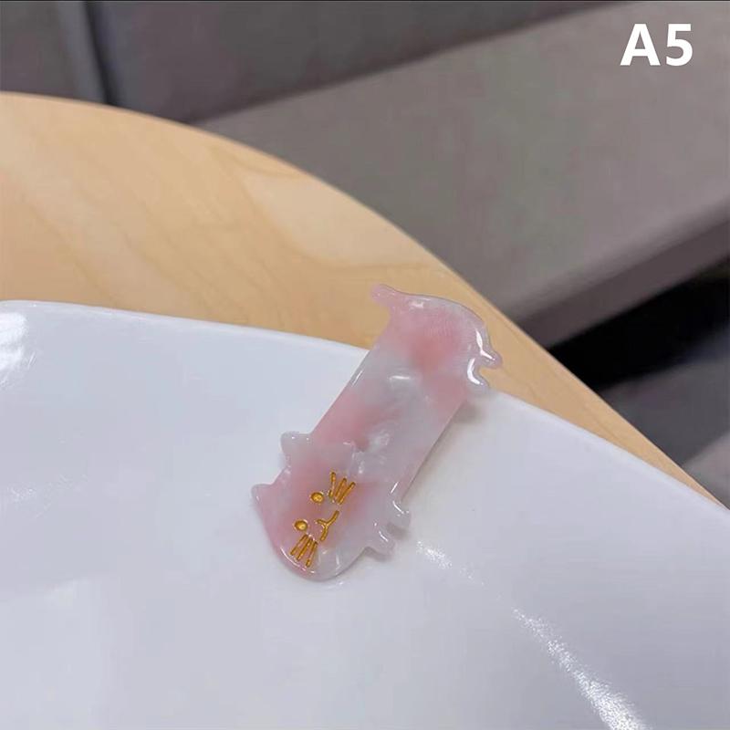 

2 шт. симпатичные ацетатные заколки для волос с когтями для кошек, заколки для волос для женщин, девочек, студентов, боковая заколка, заколка-уточка для умывания, аксессуары для волос