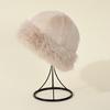 Autumn and winter ladies hat teddy plush bucket hat fashion versatile basin hat warm hat