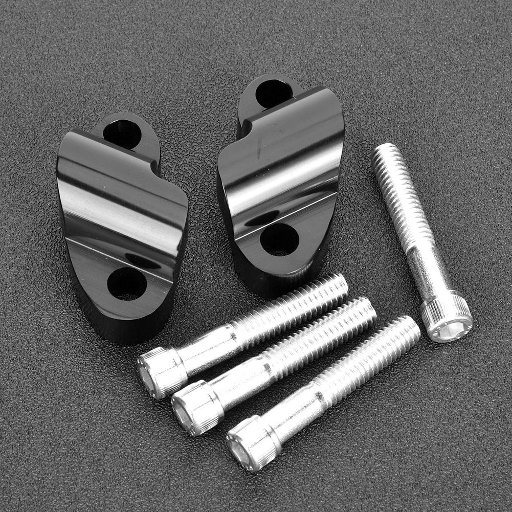 Adaptador de Altura Elevador de Manillar de Motocicleta de Aluminio Compatible con Forty Eight XL1200X Negro