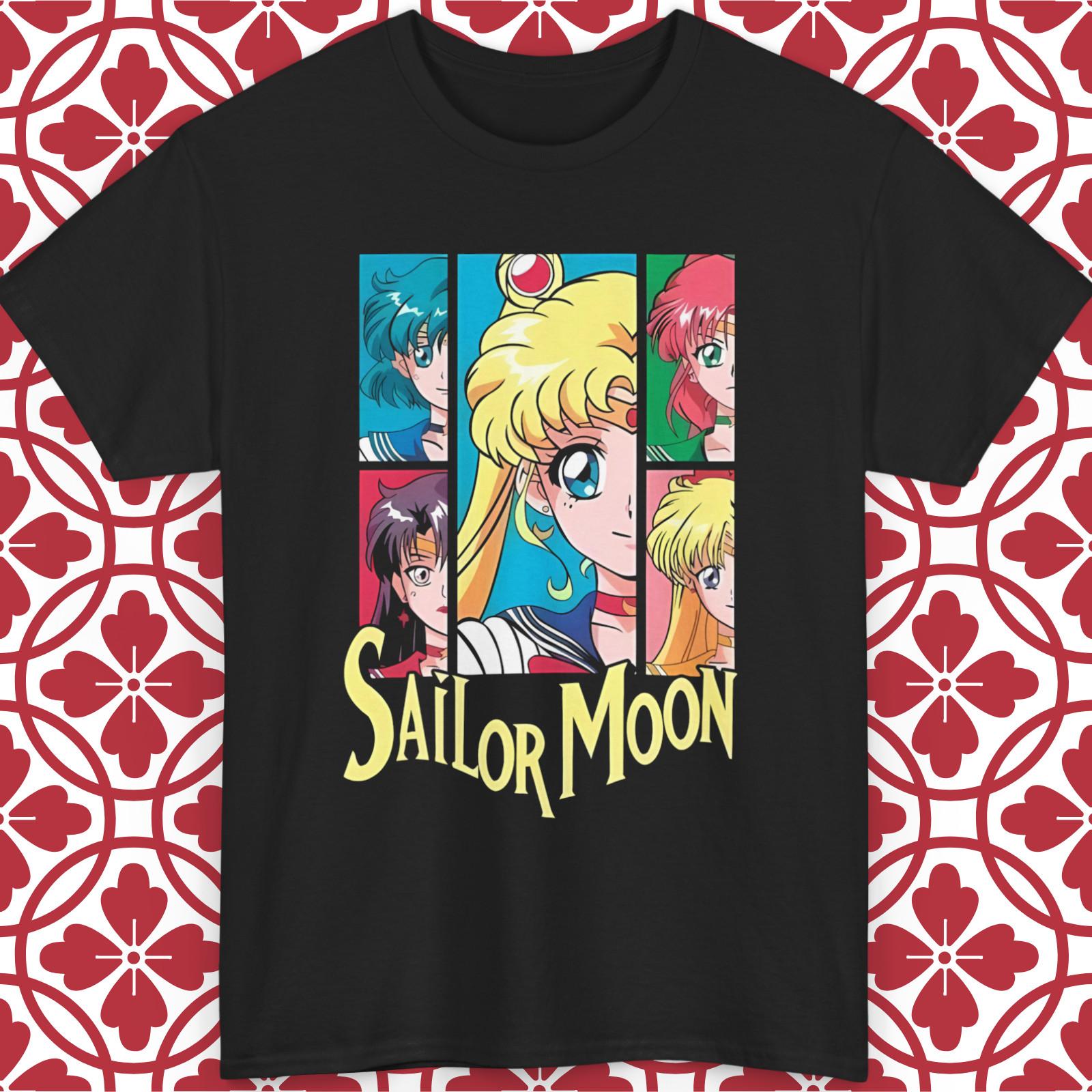 

Sailor Moon Guardians T-Shirt Mens Womens Tees Top Anime Graphic All Sizes Unisex Vintage S-5XL 3XL