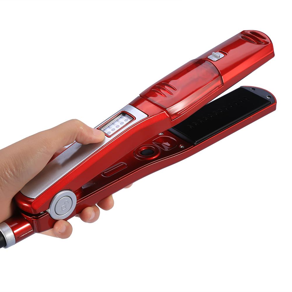 Kemei LED Temperature Display Hair Straightener Hair Straightening Flat Iron Styling Tool