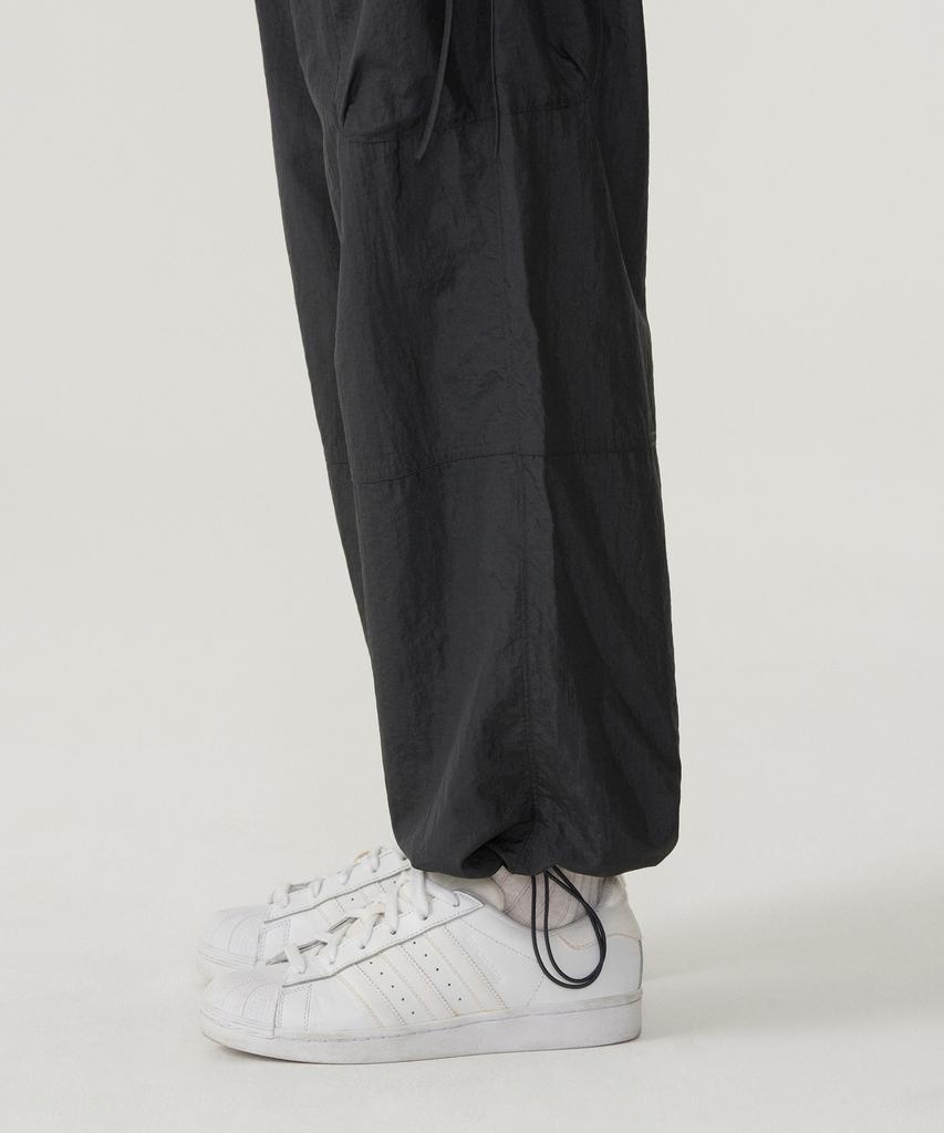 COVERNAT WOMAN String Fluid Cargo Pants Charcoal