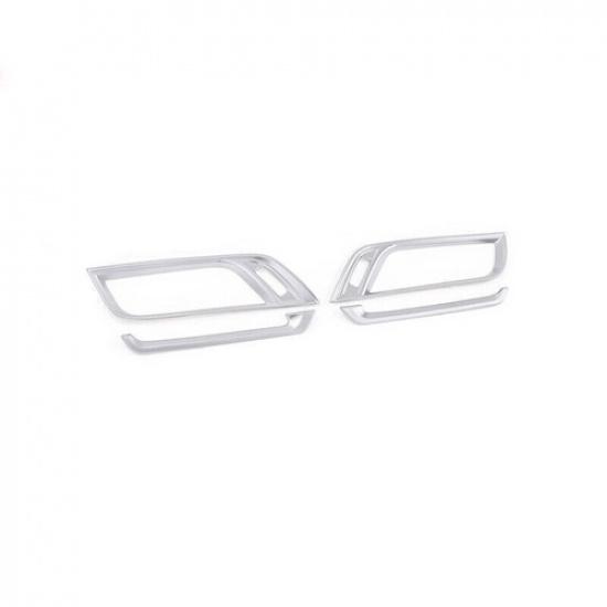 Fit For BMW X2 F39 2018- Matte Silver Left And Right Air Outlet Vent Trim