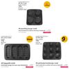 French Style Nonstick Bakery Mold With Punctured Loaf And Hot Dog Buns For Home Baking