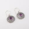 Amethyst Gemstone 925 Sterling Silver Jewelry Handmade Drop/Dangle Earrings1.57" CE-19-10