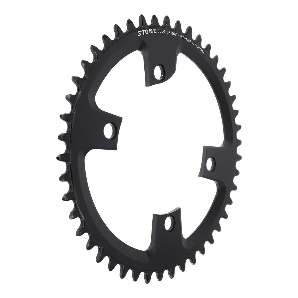 STONE Round Single Chainring, 110BCD, for R7000, R8000, R9100, Narrow/Wide