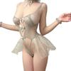 YEVIE Sexy See-Through Quick-Release Mesh Lingerie Princess Dress