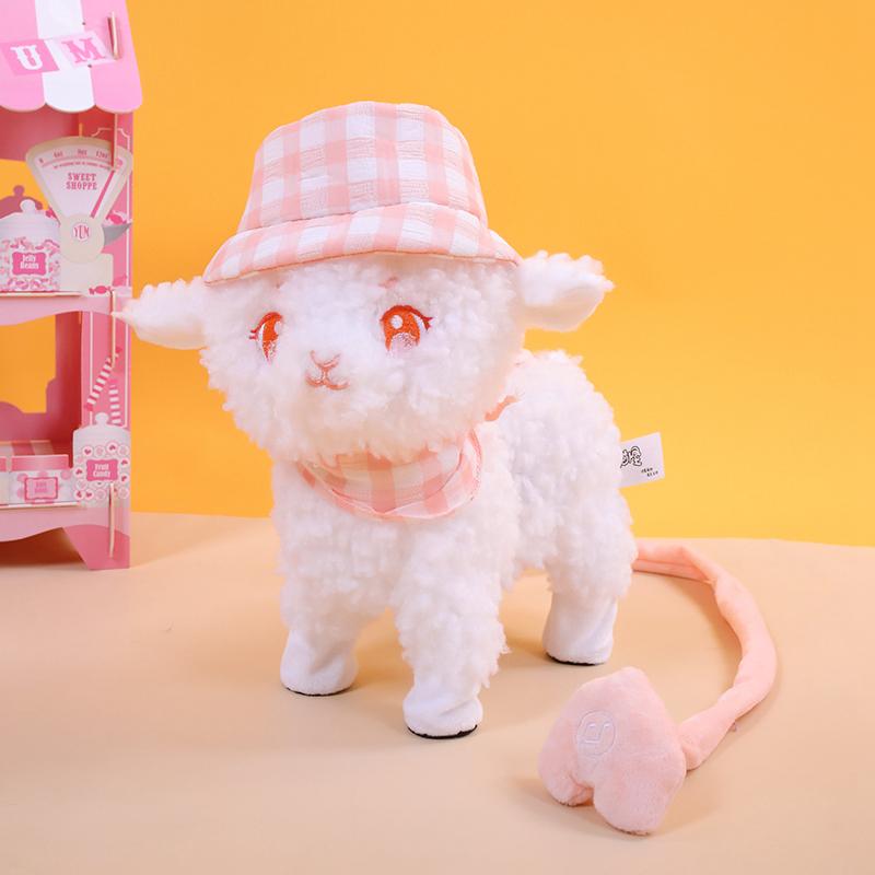 Brand new High-Quality Electric High-Quality Realistic High-Quality Plush High-Quality Simulation High-Quality Sheep High-Quality Children розовый