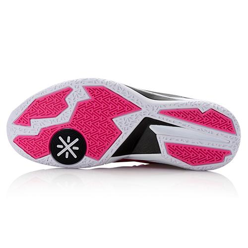 Li Ning WOW 4 Mid top Basketball Shoes Men's Pink Black ABAL037-23