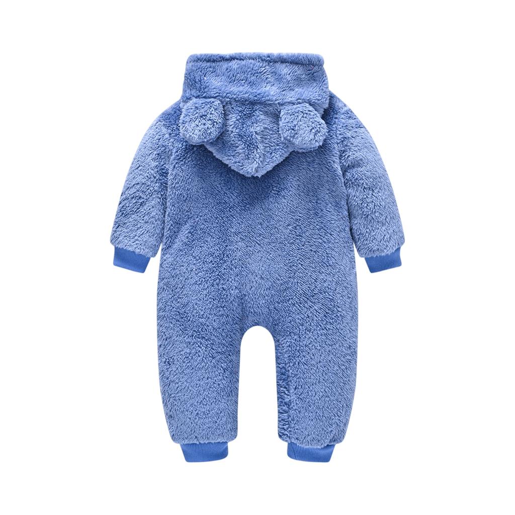 Kids' Hooded Romper - Winter Ears Outfit One-Piece